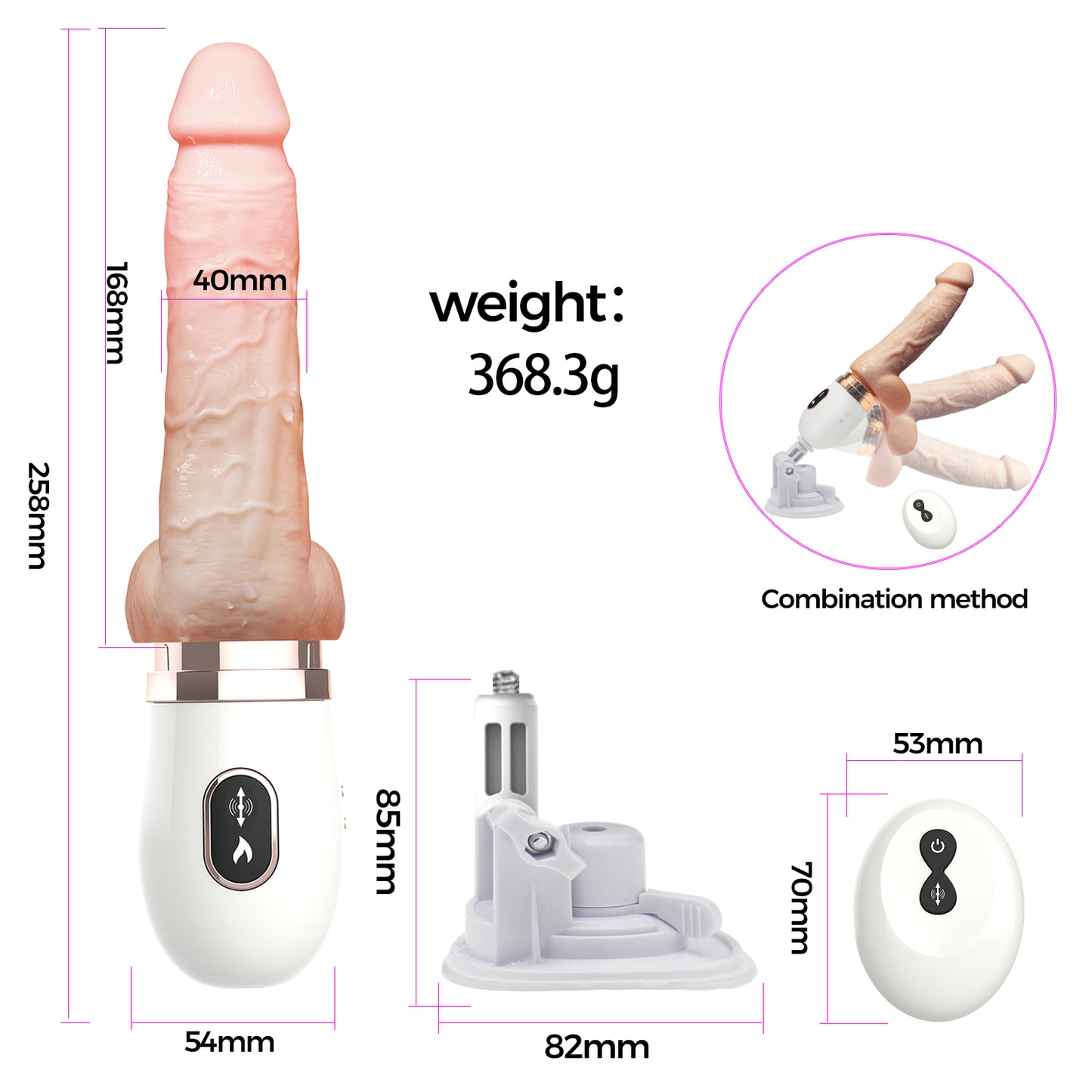 Vibrating Realistic Skin Vibrator Dildo Sex Toys For Women